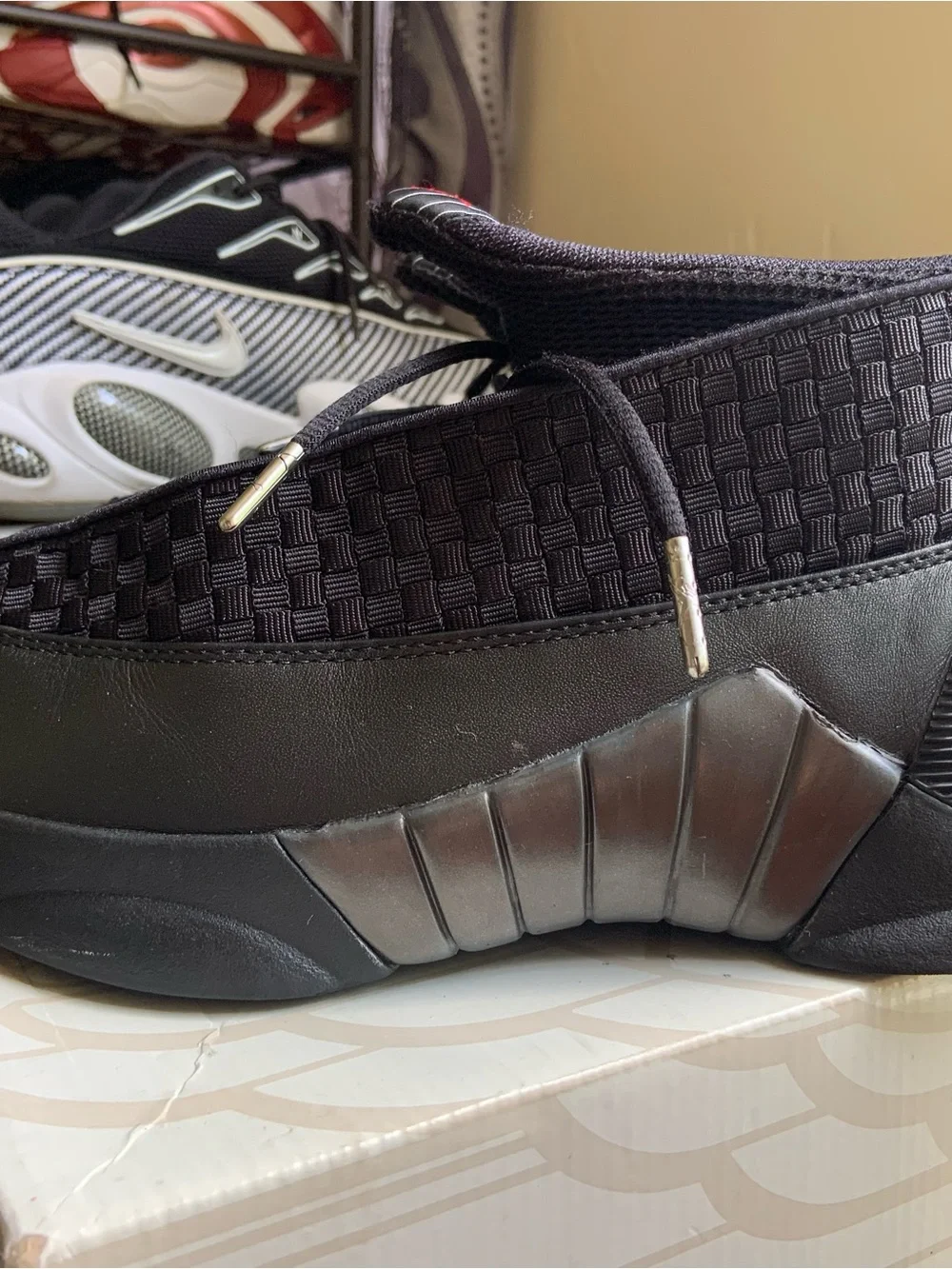 2017 Air Jordan 15 Stealth Men's Black and Silver Low-Top Sneakers